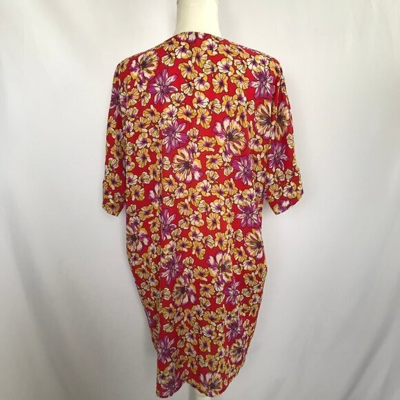 Jupee Red/Purple/Yellow Floral Covering. NWT - Picture 7 of 13